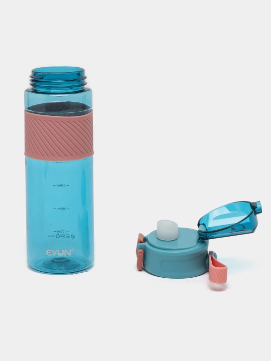 Suv uchun sport idishi, silikon belbog' va qulf bilan, 780 ml