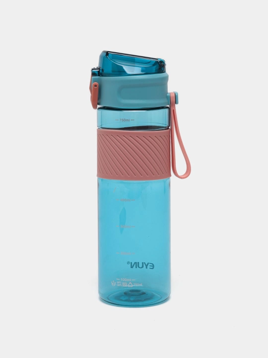 Suv uchun sport idishi, silikon belbog' va qulf bilan, 780 ml