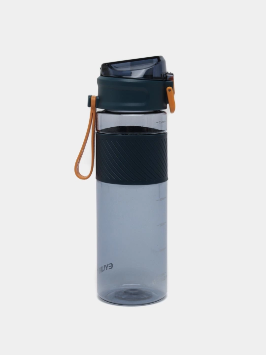 Suv uchun sport idishi, silikon belbog' va qulf bilan, 780 ml
