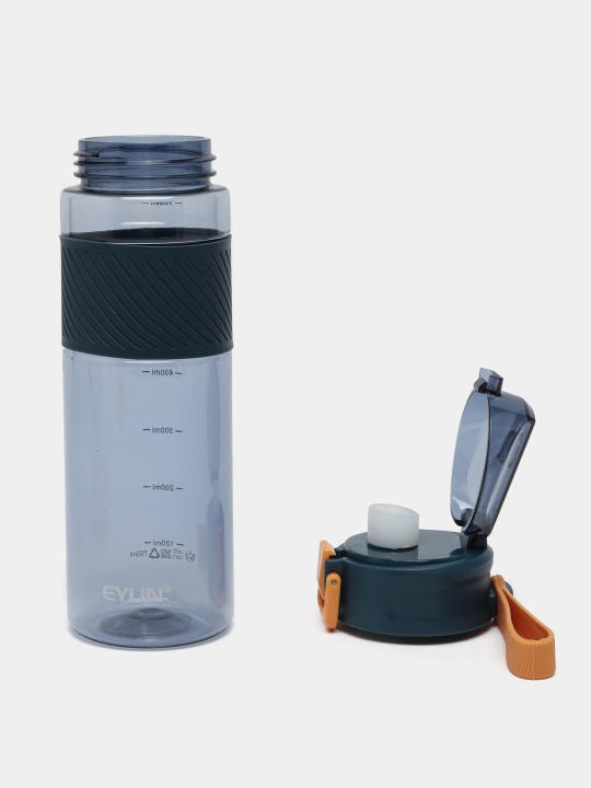 Suv uchun sport idishi, silikon belbog' va qulf bilan, 780 ml