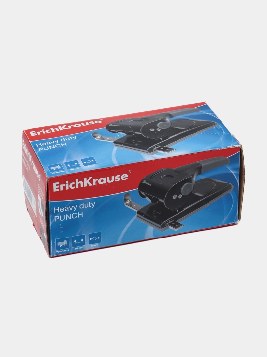 Дырокол ErichKrause, до 70 листов, черный