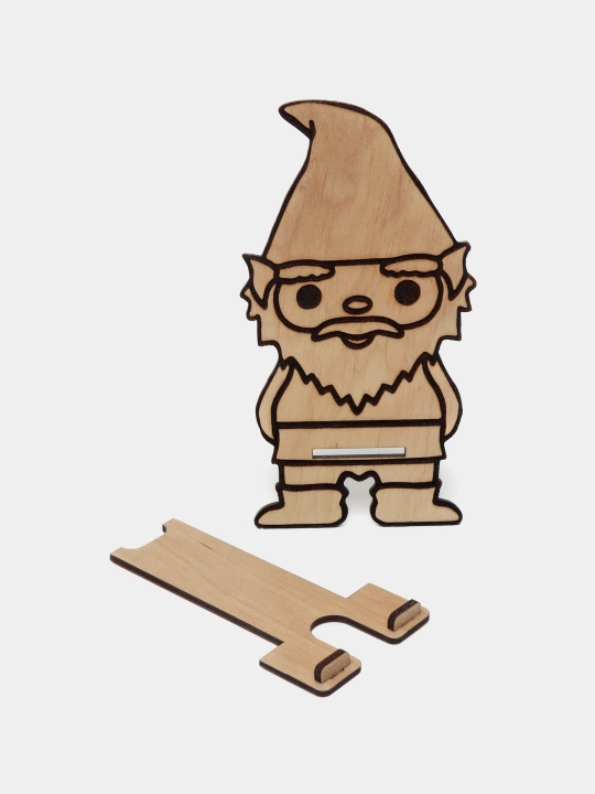 Подставка для телефона в виде гномика