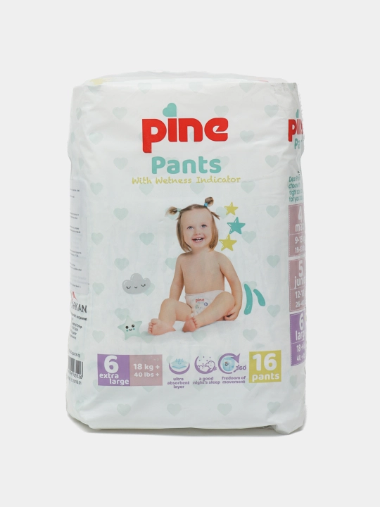 Детские трусики Pine Pants Eco Pack №6 Extra Large, 18+ кг, 16 шт - 