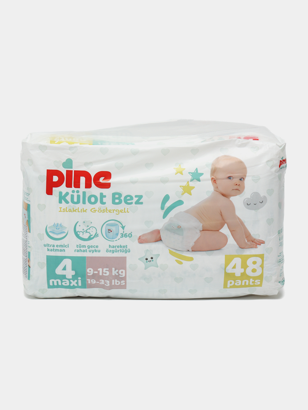 Детские трусики Pine Pants Jumbo Pack No:4 Maxi, 9-15 кг, 48 шт - 