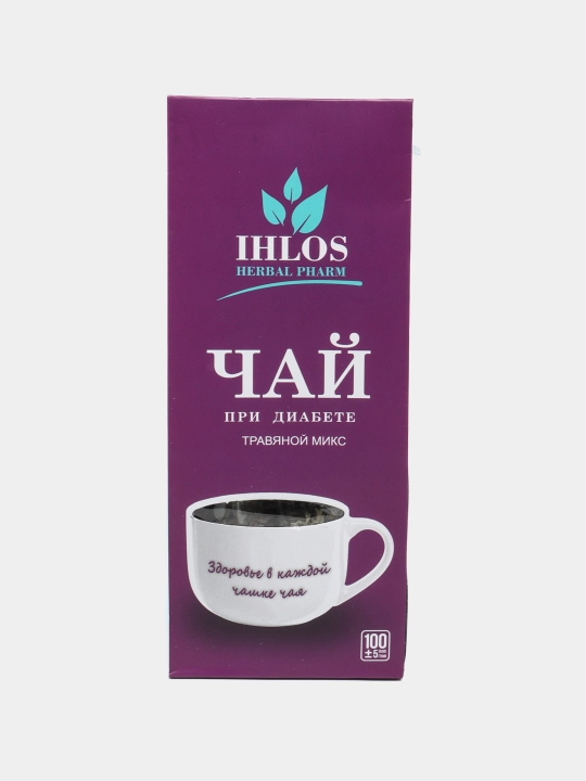 Bargli yashil choy (o'simlik aralashmasi) Diabetik Ihlos, 100 g