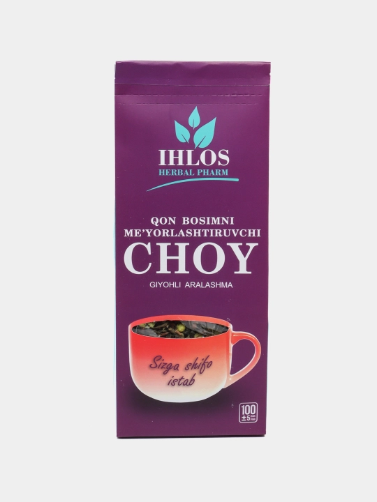 Bargli ko‘k choy, Bosimni normallashtirish uchun o‘tli aralashma Ihlos, 100 gr