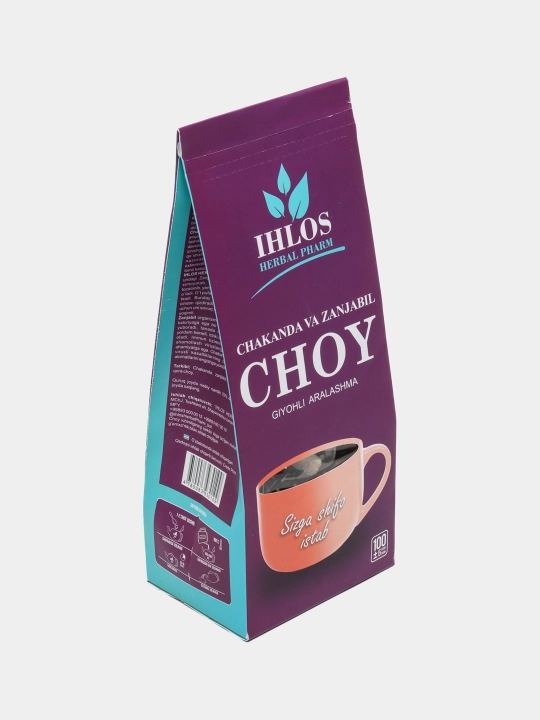 Bargli qora choy (o'simlik aralashmasi) zanjabil bilan dengiz itshumurt Ihlos, 100 g