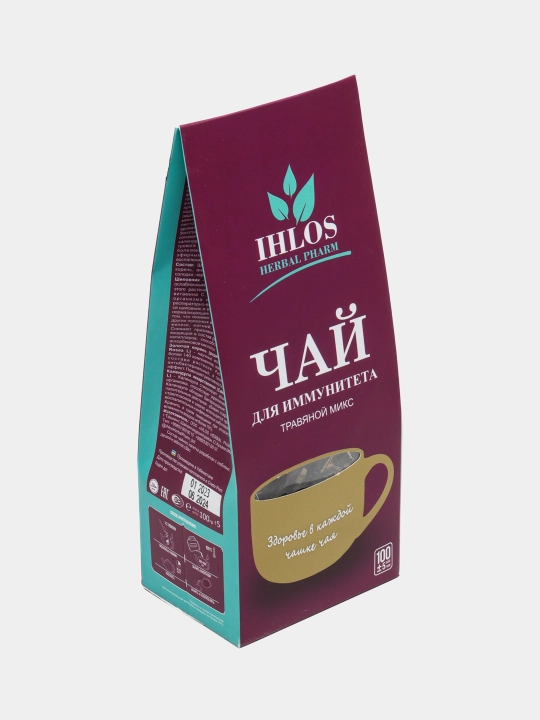 Чай листовой черный (Травяной микс) для иммунитета Ihlos, 100 г