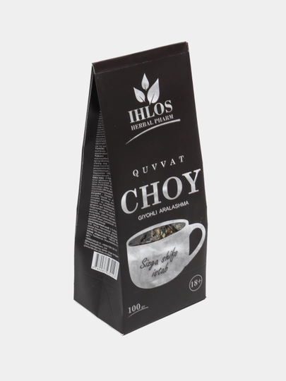 Чай черный листовой (Травяной микс) сильный 18+ Ihlos, 100 г