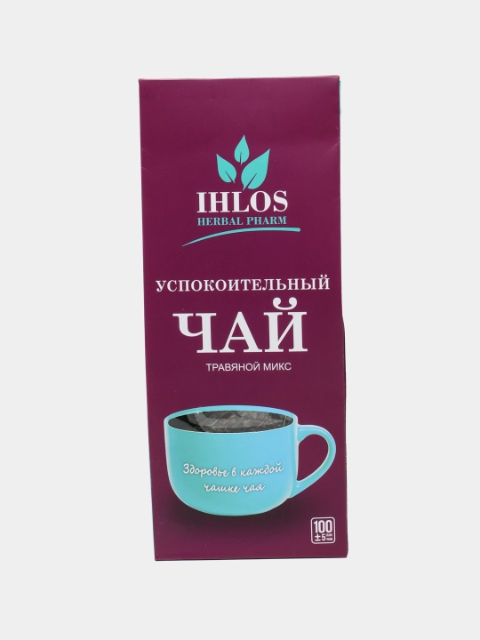 Чай листовой зеленый (Травяной микс) Успокоительный Ihlos, 100 г