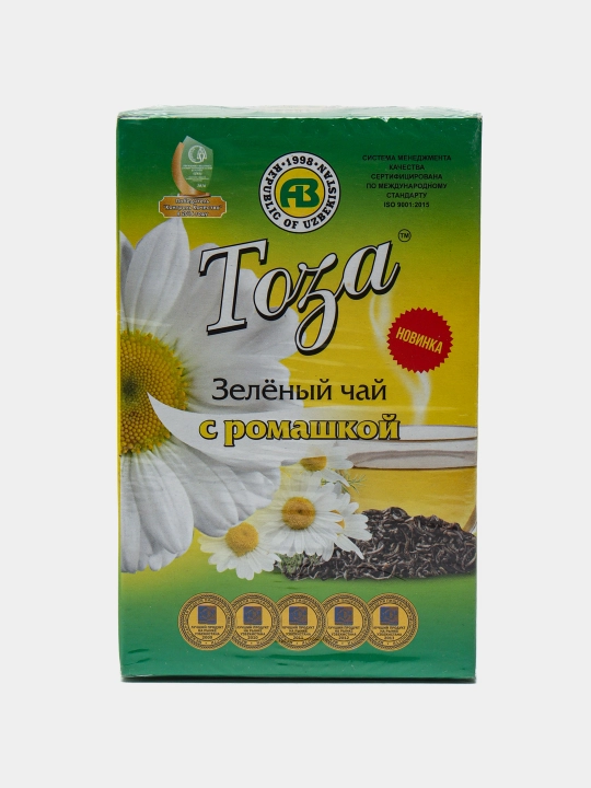 Чай зеленый Тоза с ромашкой, 80 г
