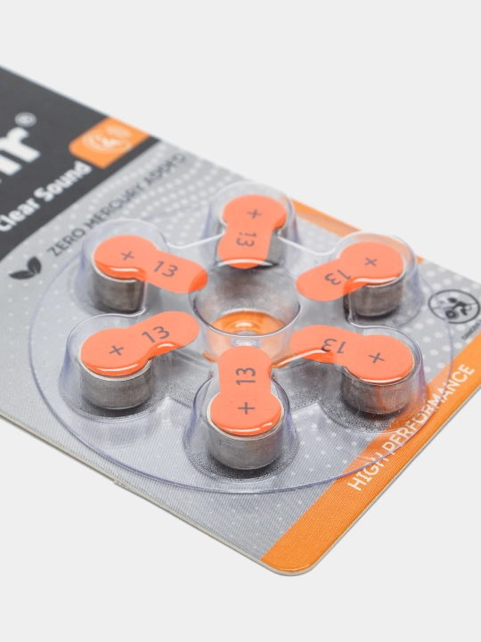 Батарейки для слуховых аппаратов Power Clear Sound A13, 1.45 В, для чистого звука без помех