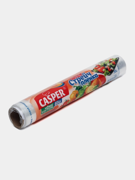 Casper oziq-ovqat uchun streych plyonka — 50–400 metr, eni 30 sm