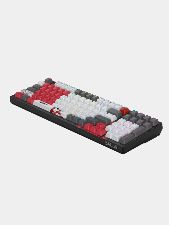 Bloody S98 Naraka  механическая игровая RGB-клавиатура, BLMS Red Plus, Hot-Swap, 98 клавиш