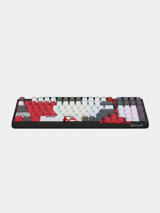 Bloody S98 Naraka  механическая игровая RGB-клавиатура, BLMS Red Plus, Hot-Swap, 98 клавиш