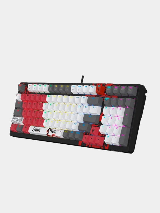 Bloody S98 Naraka  механическая игровая RGB-клавиатура, BLMS Red Plus, Hot-Swap, 98 клавиш