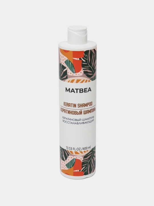 Matbea keratinli shampuni, tiklovchi, 400 ml, soch parvarishi, tiklash