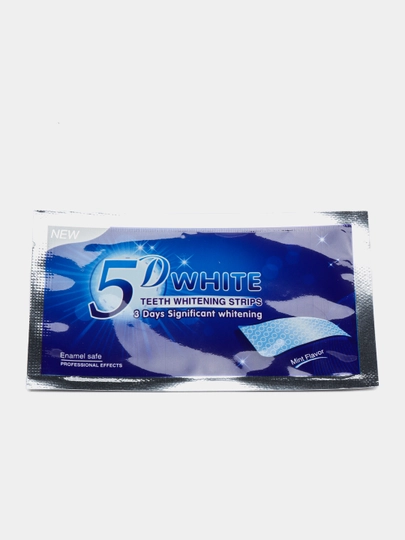 Отбеливающие полоски для зубов 5D White, 7 шт