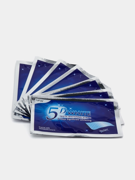 Отбеливающие полоски для зубов 5D White, 7 шт