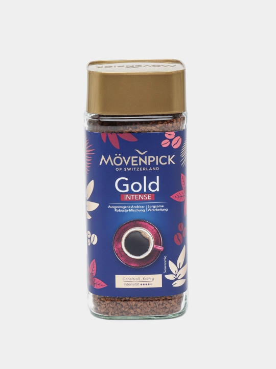 Кофе растворимый Movenpick GOLD Intense, произведено в Германии