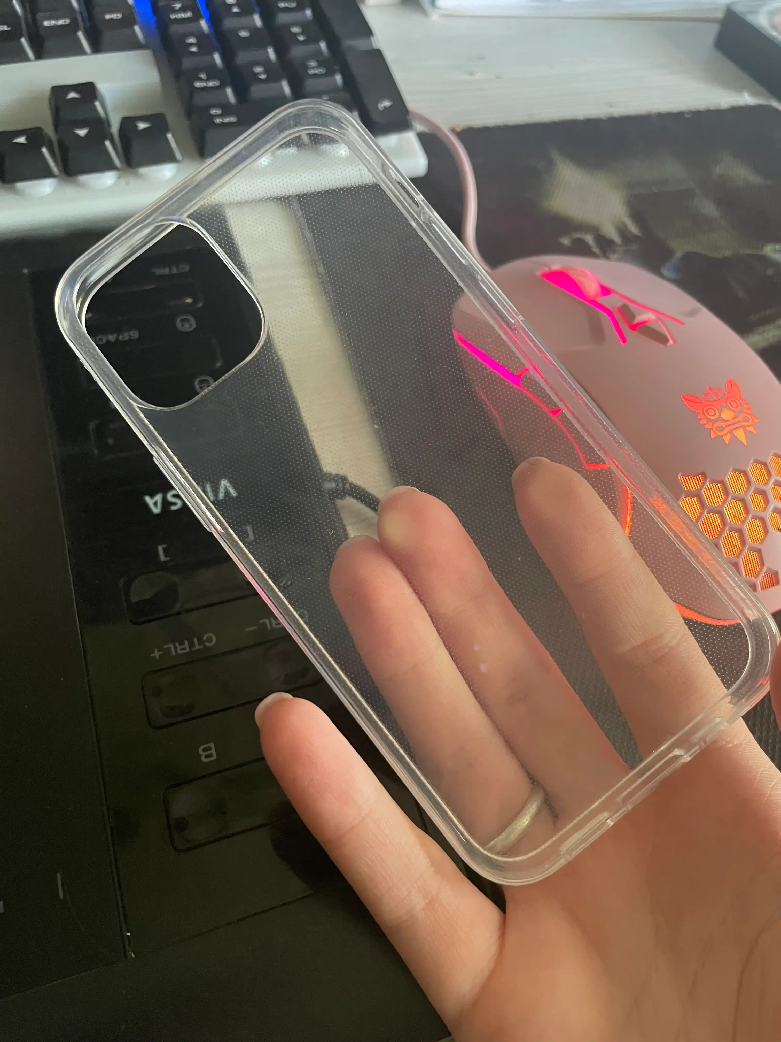 Силиконовый чехол для "iPhone 12, 13, 14 Mini, Pro, Max Plus", прозрачный