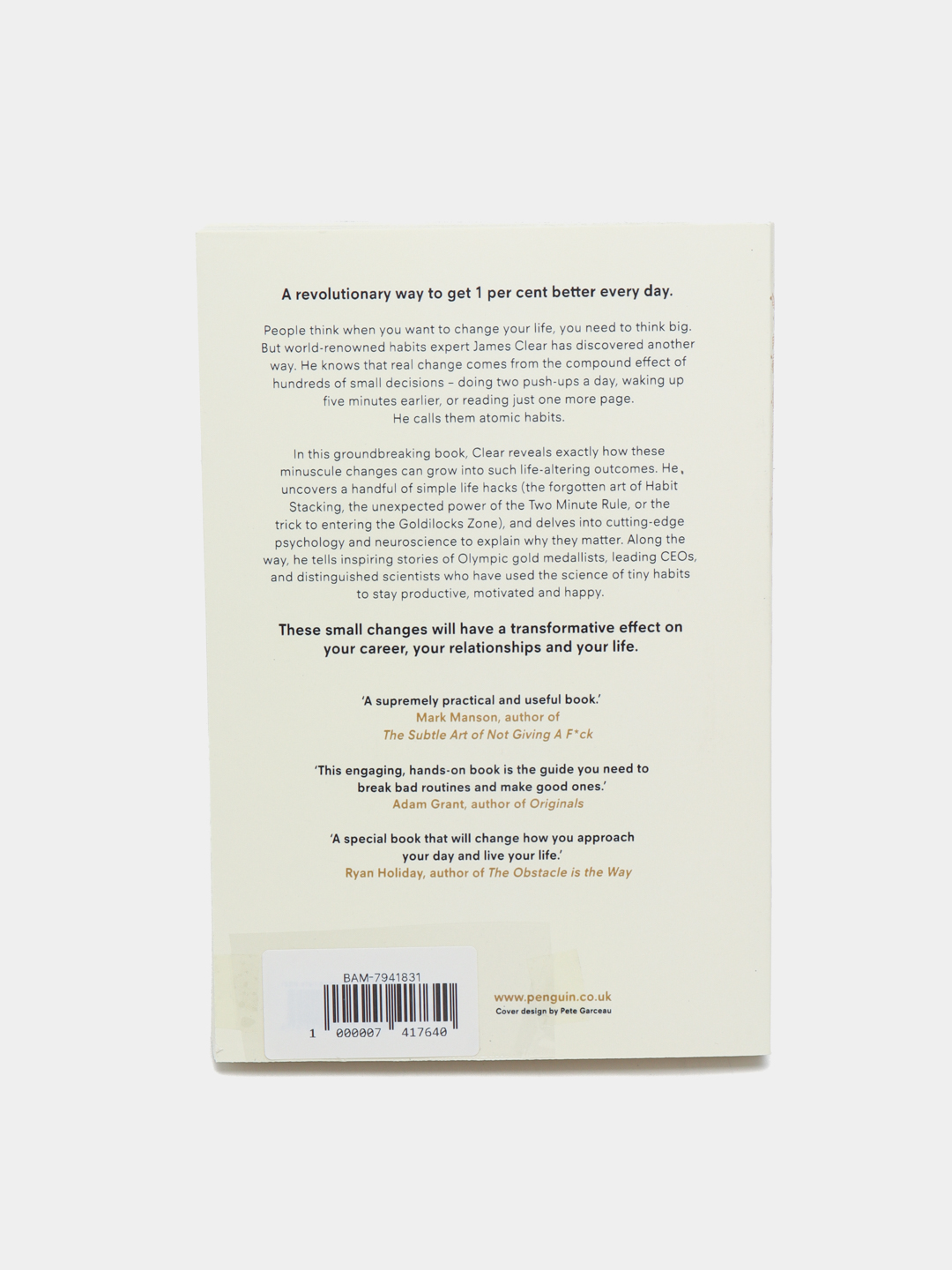 Atomic Habits, James Clear