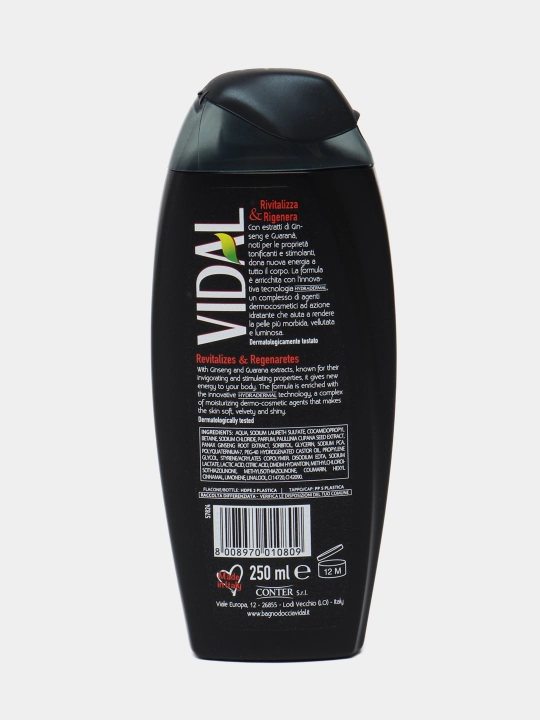 Гель для душа Vidal Energy & Sport, 250 мл