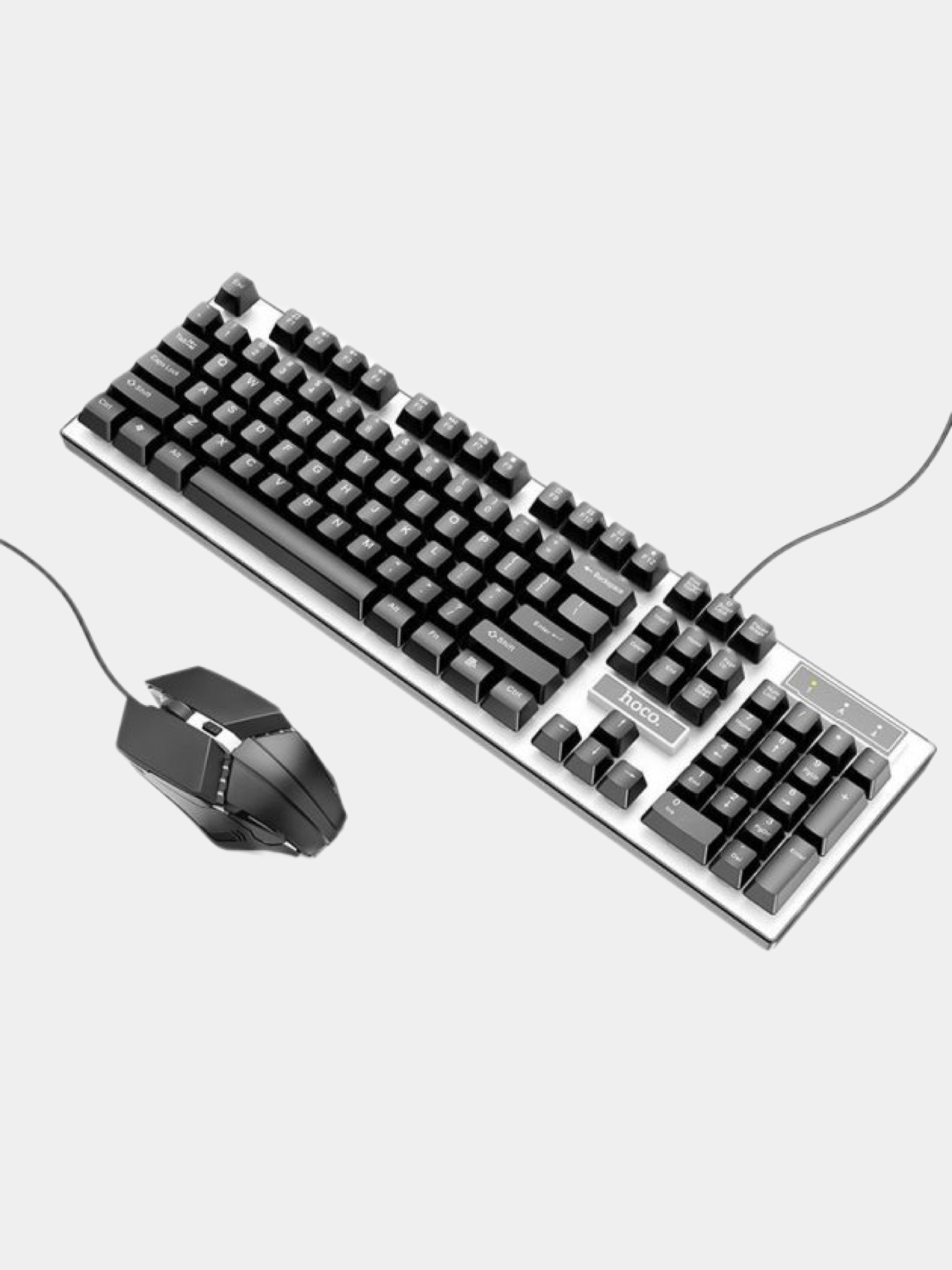 Игровая проводная клавиатура и мышка Gaming Combo Hoco Luminous RGB ...