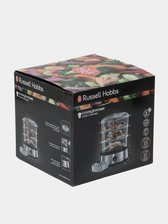 Пароварка Russell Hobbs Cook Home 19270-56 1927056, электрическая, нержавеющая сталь, 9 л