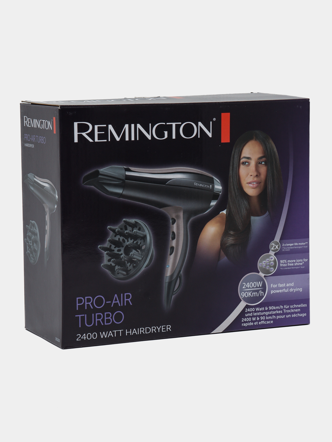 Soch quritgichi Remington PRO-Air Turbo D5220, turbo va sovuq havo rejimlari