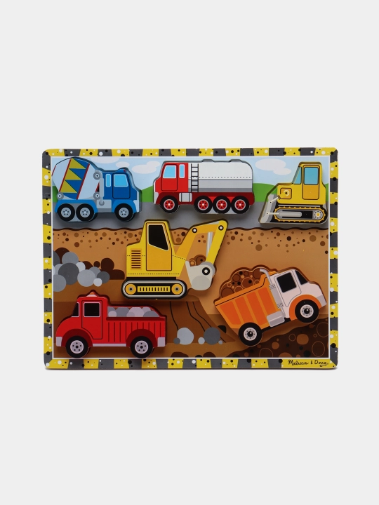 Bolalar uchun o'yinchoqlar Melissa Construction Chunky Puzzle 13726 - 