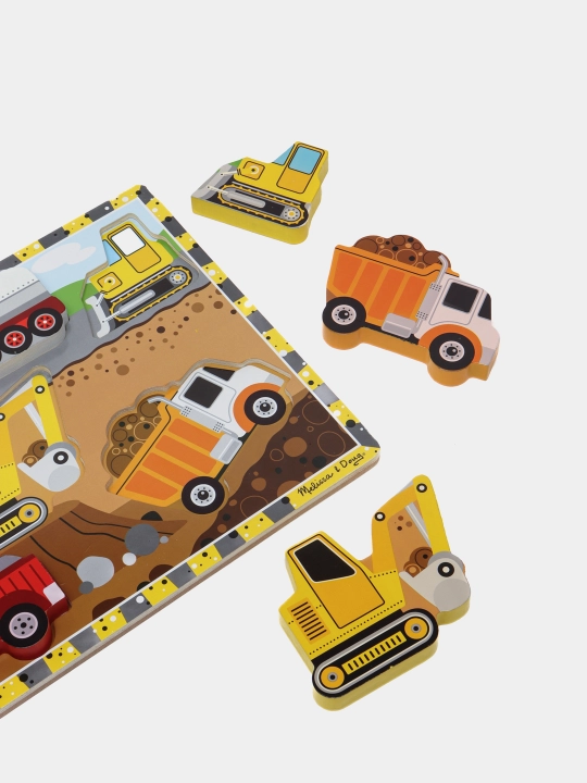 Bolalar uchun o'yinchoqlar Melissa Construction Chunky Puzzle 13726