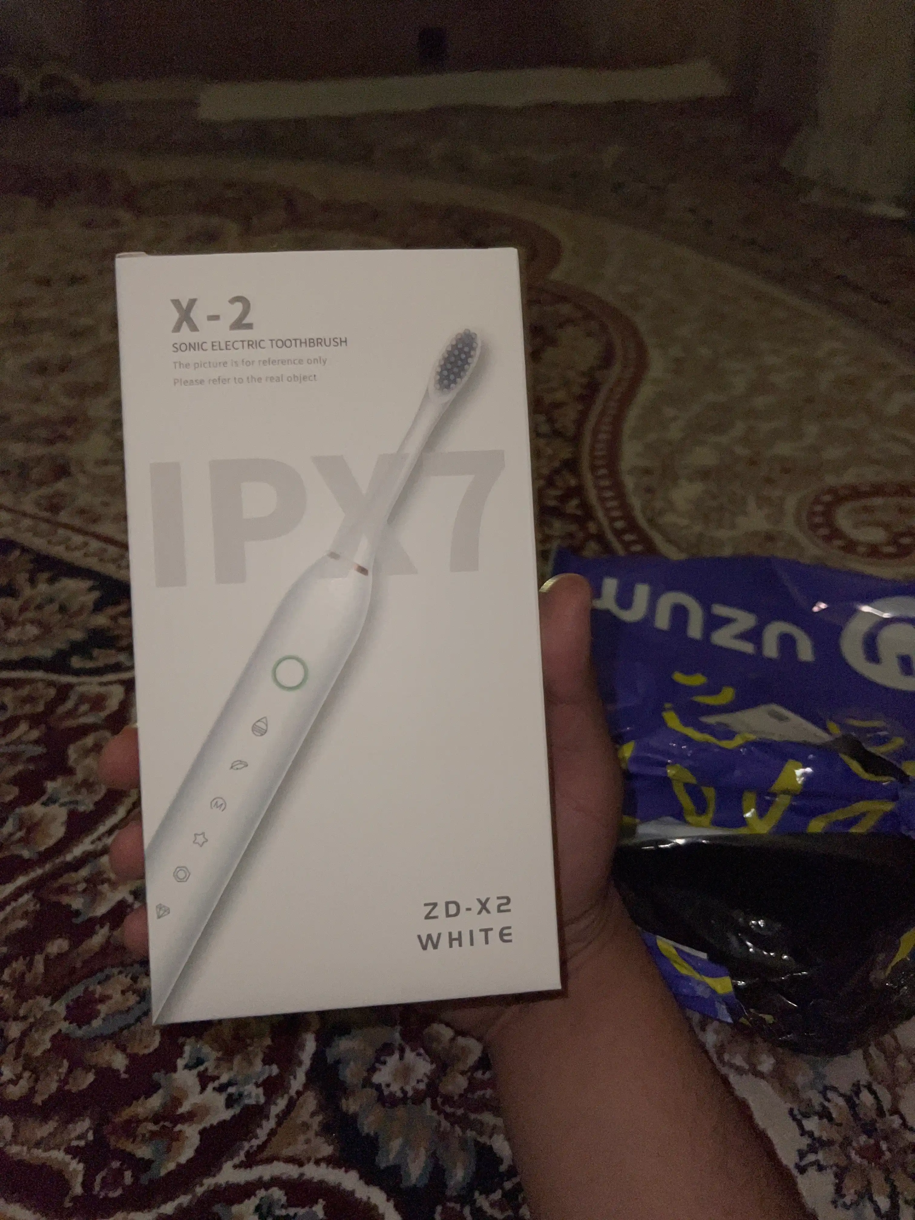 Электрическая зубная щетка X2, звуковая, 6 режимов, 4 насадки