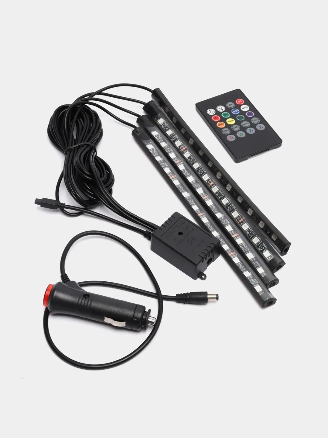 RGB подсветка светодиодная для ног и салона авто, со звуковым ...