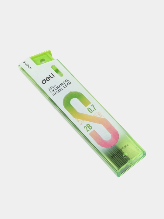 Грифель 4 шт, 0.7 мм 2В 20 шт 7004 Deli
