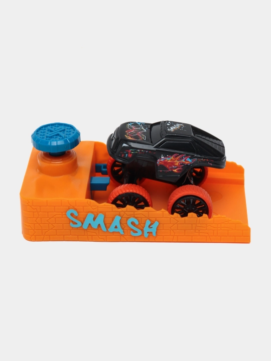 O'yinchoq mashina trek bilan XS SILV EXOST Smash n go playest