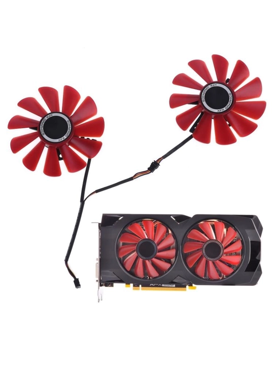 Videokarta uchun kuleri XFX Qizil FDC10U12S9-C