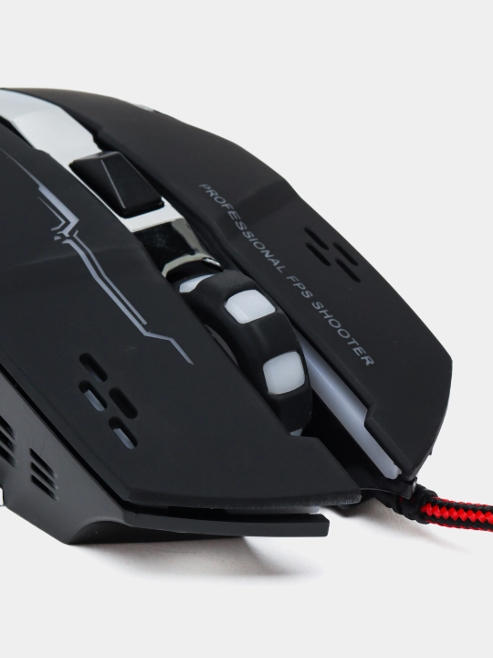 Компьютерная мышь Twolf V6 имеет 6 клавиш со светодиодной подсветкой RGB