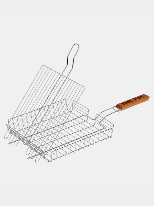 Grill-panjaralari Hot Pot, universal, chuqur, 25 * 25 * 4 sm