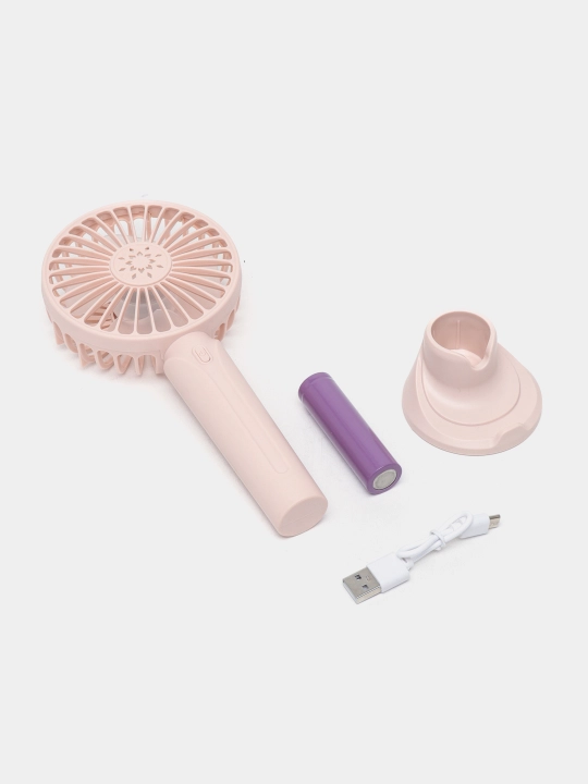 Портативный мини-вентилятор, с подсветкой и USB-зарядкой
