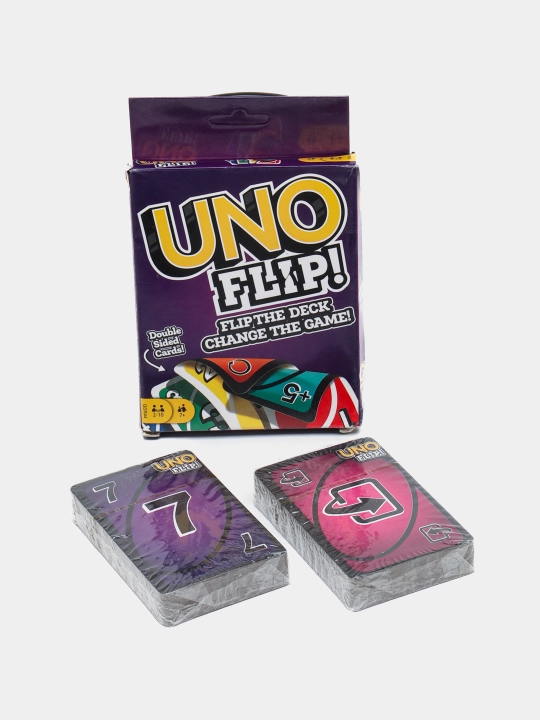 Настольная игра UNO Flip, Wild, Kuromi, Pokemon, Minecraft, BTS, Anime, Barbie, Frozen