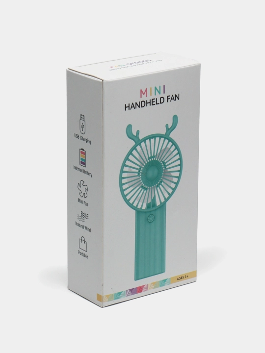 Mini ventilyator USB bilan, portativ, qo'lda