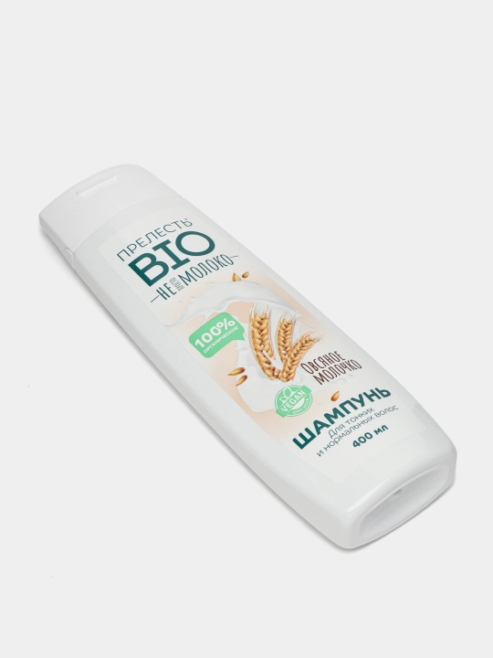 Prelest BIO ayollar shampuni Ingichka va normal sochlar uchun suli suti, 400 ml
