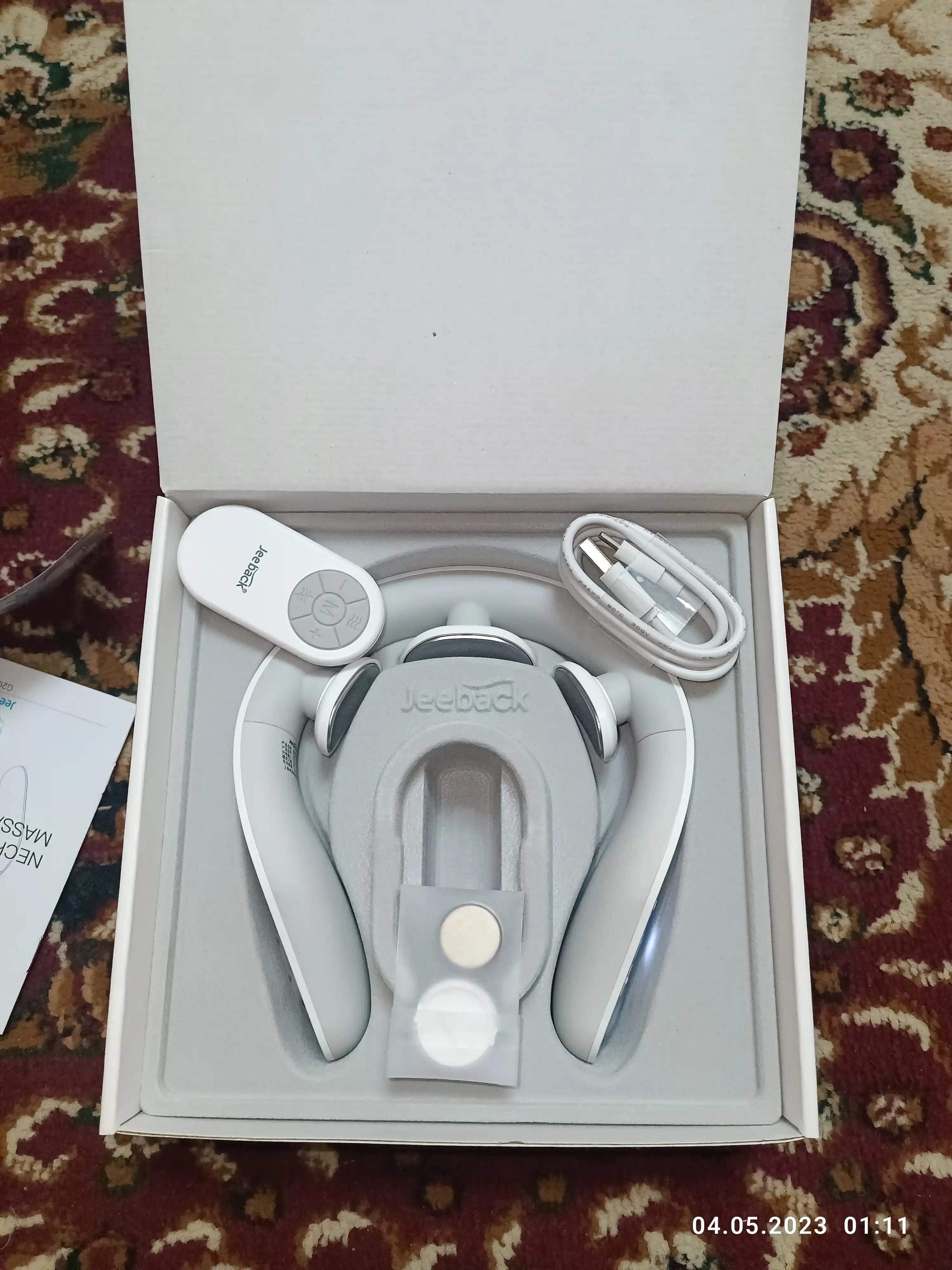 Xiaomi Jeeback G20 bo‘yin uchun elektr massaj moslamasi, 4 ta massaj rejimi