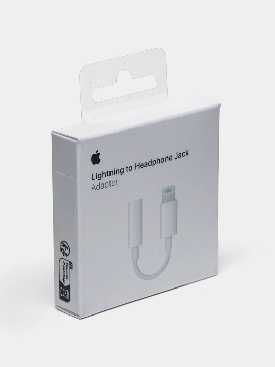 Apple Lightning to jack adapter 3.5 mm dan Lightning qurilmalariga