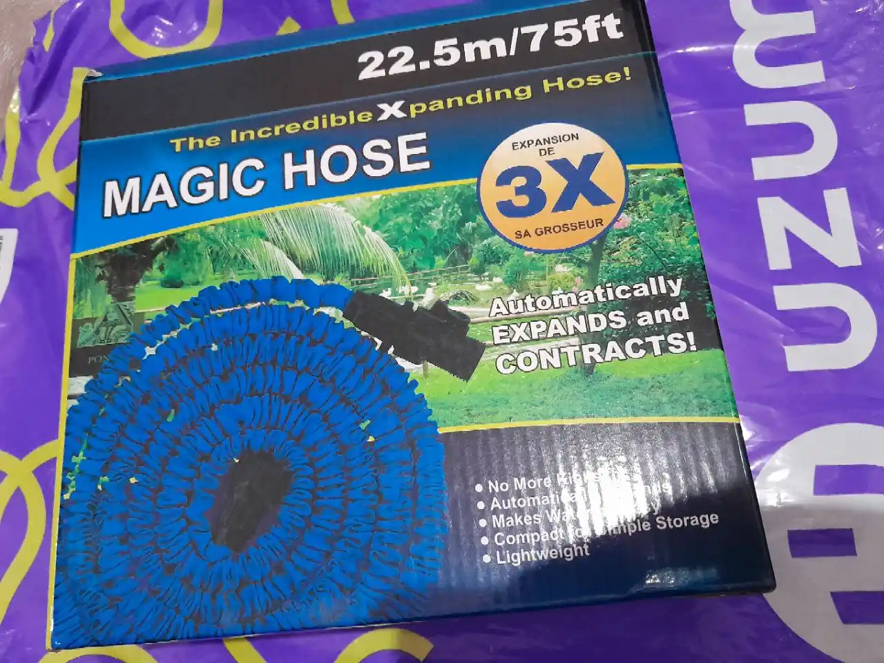 Cho'ziladigan bog' shlangi — 7 dan 60 m gacha uzunlik tanlovi, sug'orish uchun