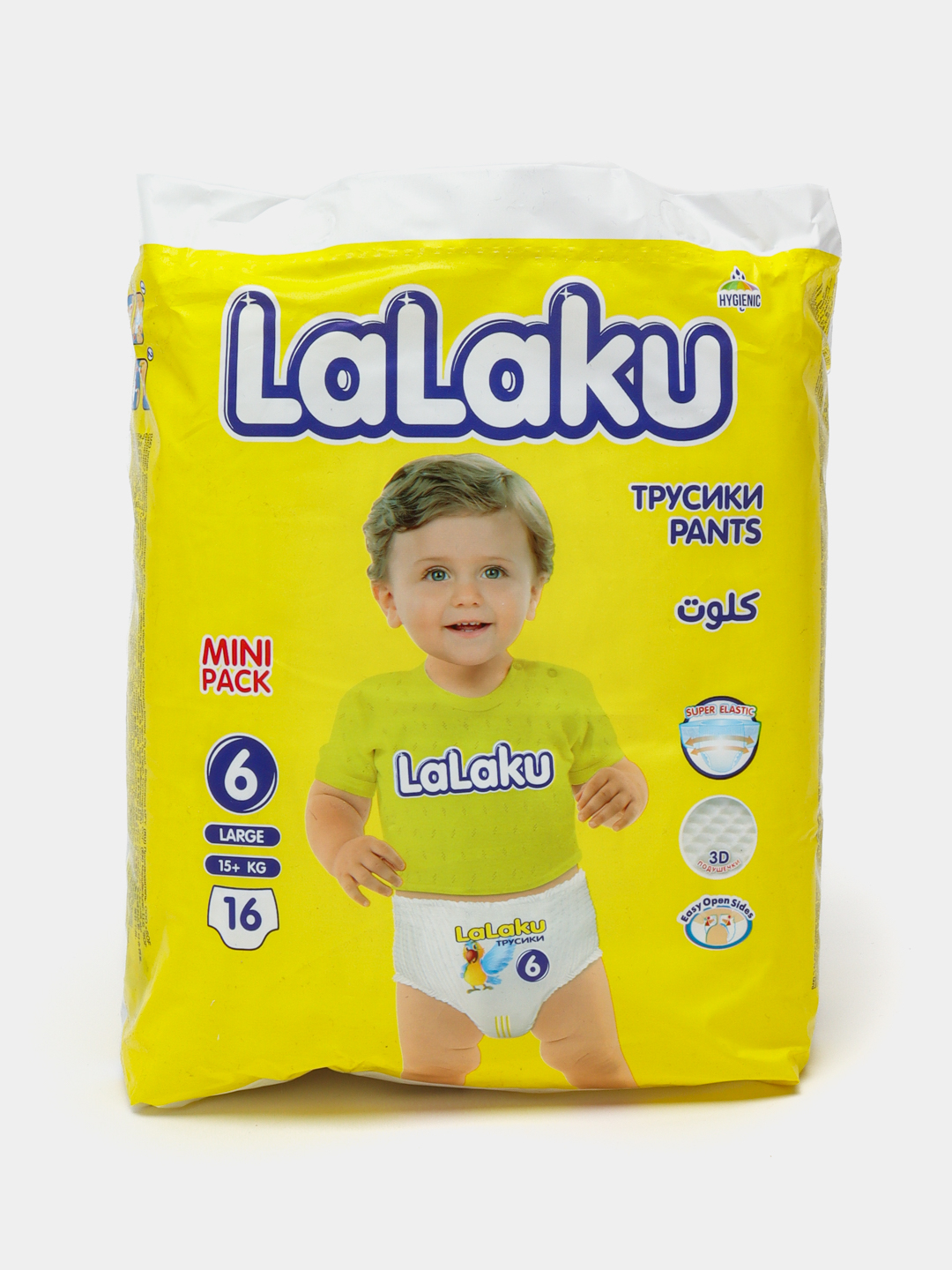 Детские подгузники-трусики Lalaku, 6 размер, 15+ кг, 16 шт купить по ...