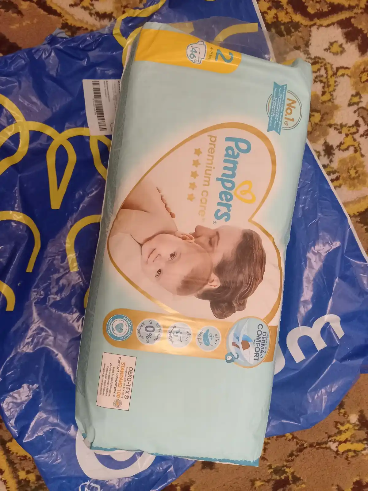 Подгузники для детей Pampers Premium Care 2 размер, 4-8 кг, 46 шт