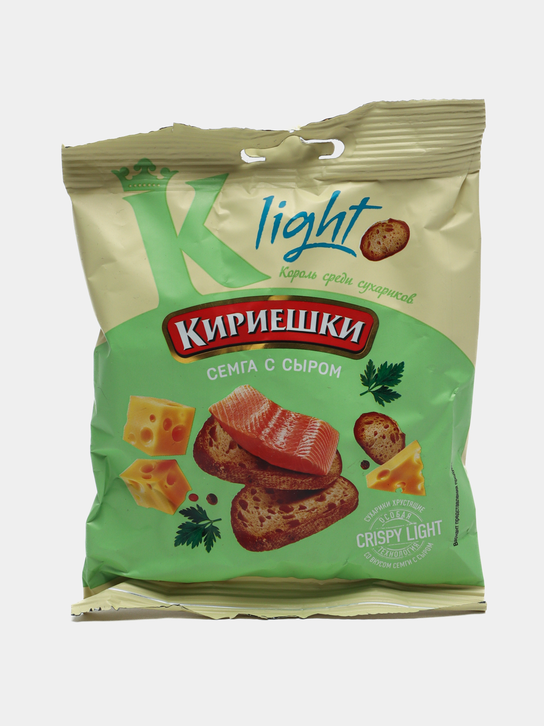 Сухарики Кириешки Light Семга с сыром, 33 г купить по низким ценам в ...
