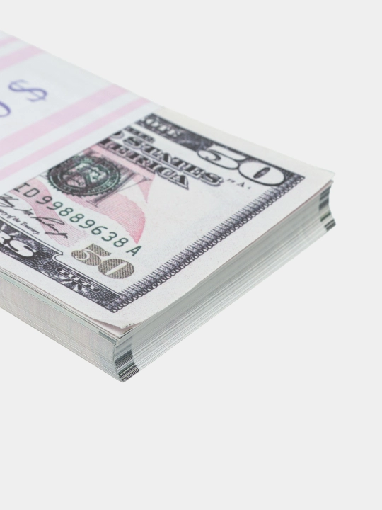 Сувенирные купюры 100 и 50 $ для изготовления украшений и цветов, дарения в подарок